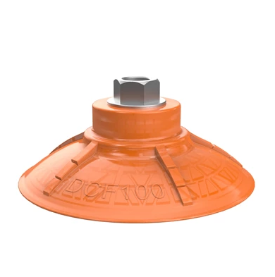 0210624派亞博吸盤Suction cup DCF100P Polyurethane 60,G1/4寸 female with mesh filter-派亞博吸盤派亞博多層波紋吸盤