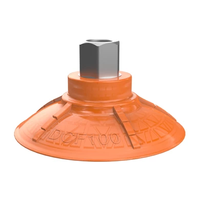 0210621派亞博吸盤Suction cup DCF100P Polyurethane 60, G3/8寸 female 17mm with mesh filter-派亞博吸盤派亞博多層波紋吸盤