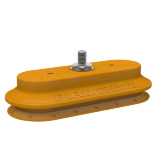 0121438派亞博吸盤(pán)Suction cup OBF65x170P Polyurethane 55/60, M10x1.5 male-派亞博吸盤(pán)派亞博橢圓形波紋吸盤(pán)